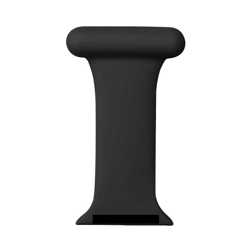 Smart watch clipped to scrub pocket with fob band