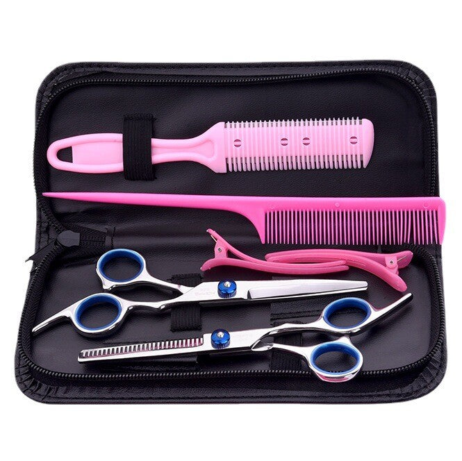 7pcs Professional Hair Cutting Scissors Set | Thinning Shears Salon Hairdressing Kit