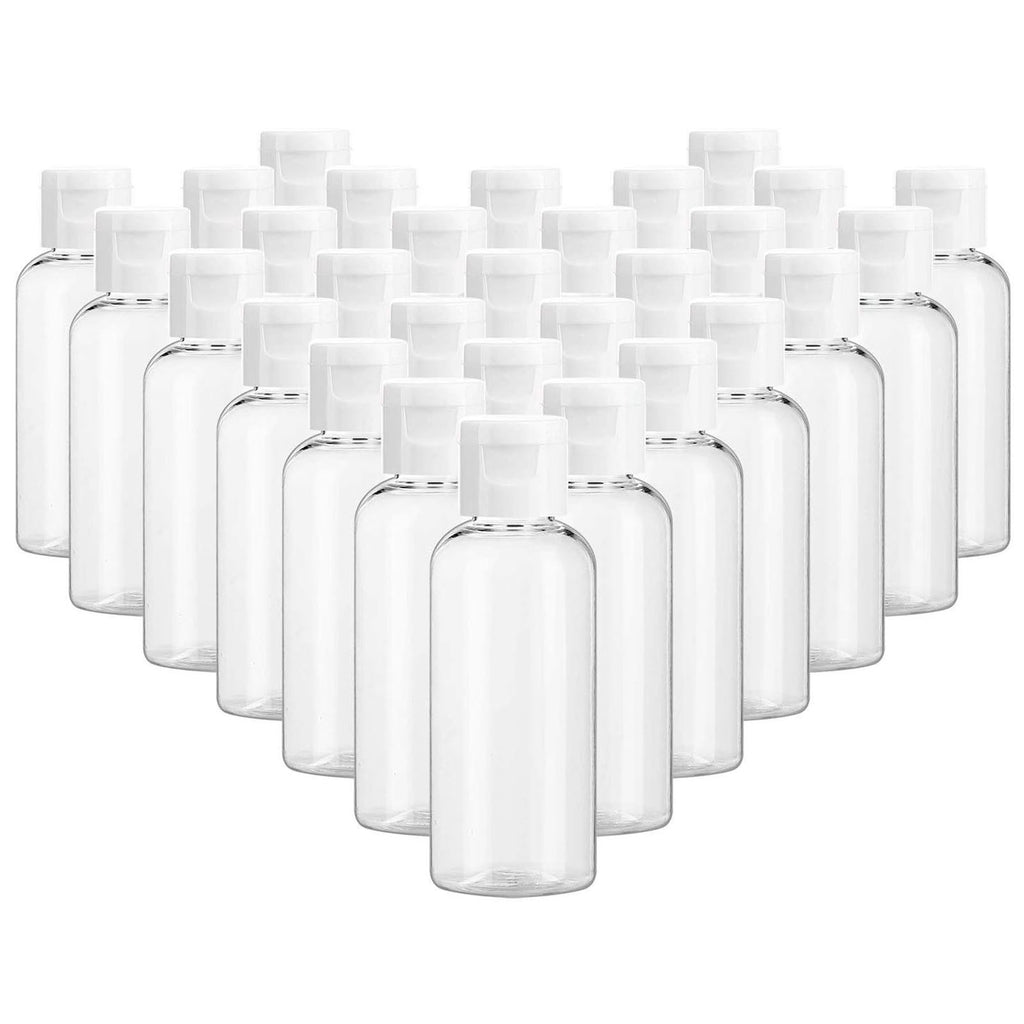 20 Pack 100ml Clear Travel Bottles for Shampoo Lotion and Toiletries