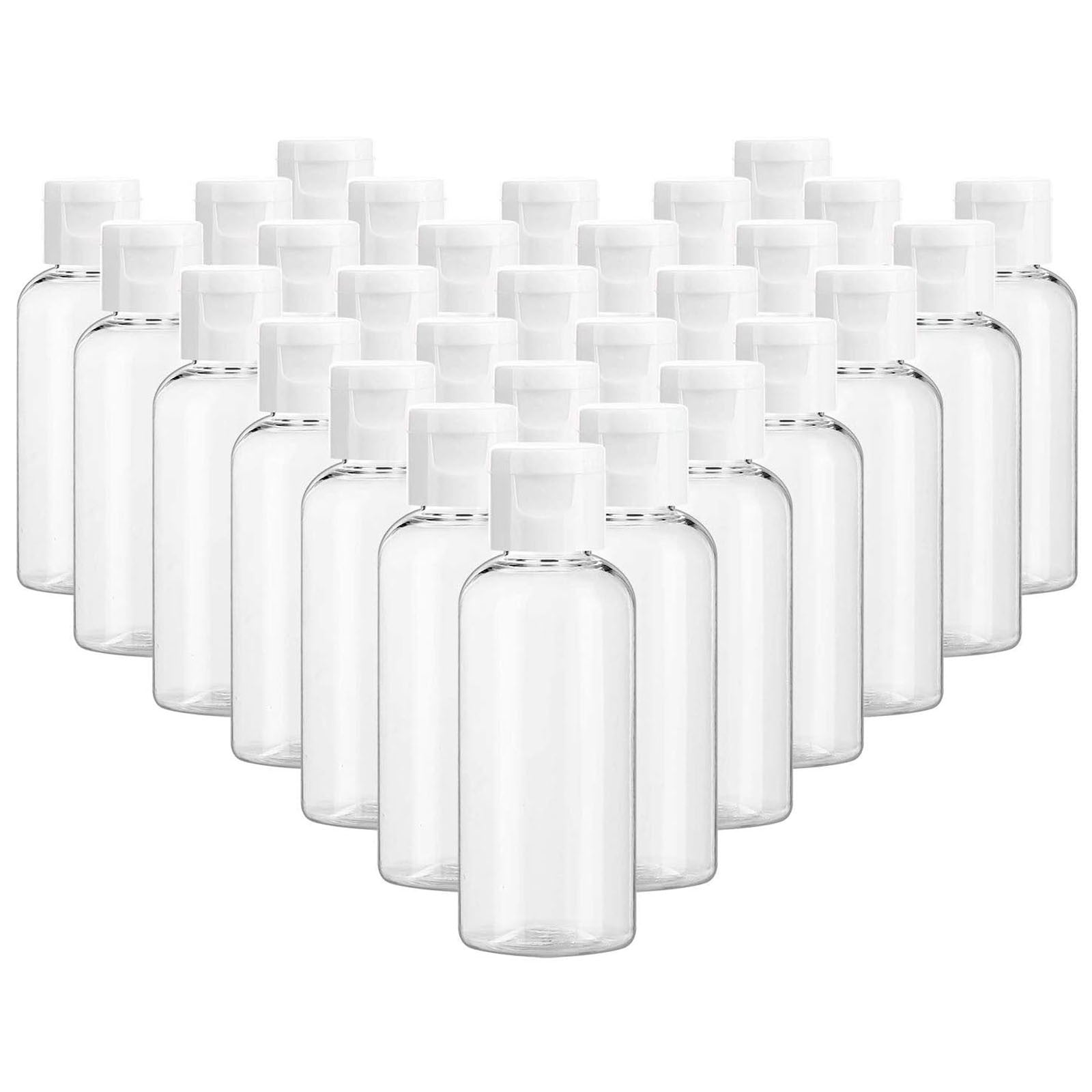 20 Pack 100ml Clear Travel Bottles for Shampoo Lotion and Toiletries