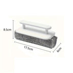 4pcs Window Groove Cleaning Brush Set | Track Cleaner with Handle & Microfiber Cloths