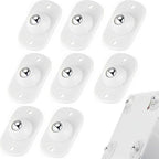 20pcs Mini Swivel Caster Wheels | 360° Self Adhesive Rolling Wheels for Storage Boxes