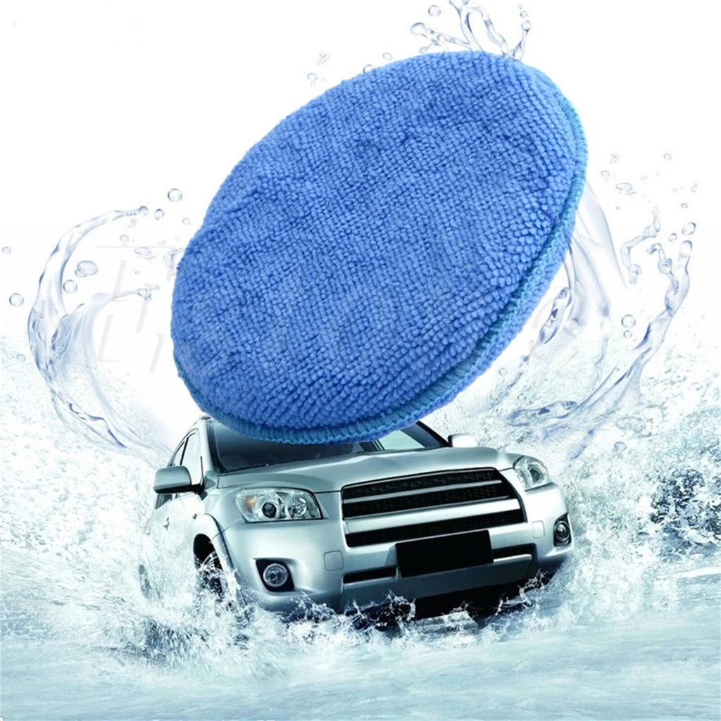 50PCS Car Ceramic Coating Sponge Applicator Pads - Blue Microfibre Nano Wax Polish Pads
