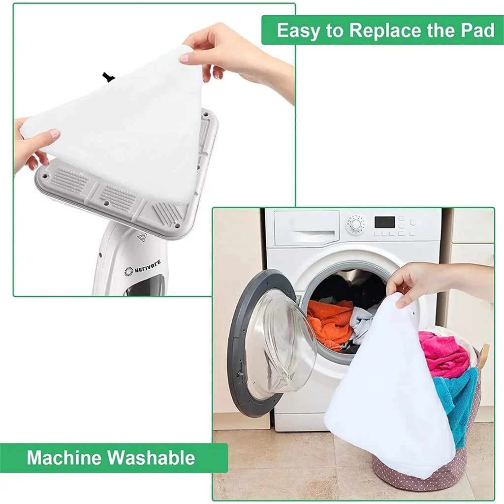 Steam Mop Replacement Pads Microfibre Washable Cleaning Cloths (1–12 Pack)
