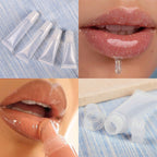 100PCS 8ml Empty Lip Gloss Tubes – Clear Refillable Lip Balm Squeeze Containers