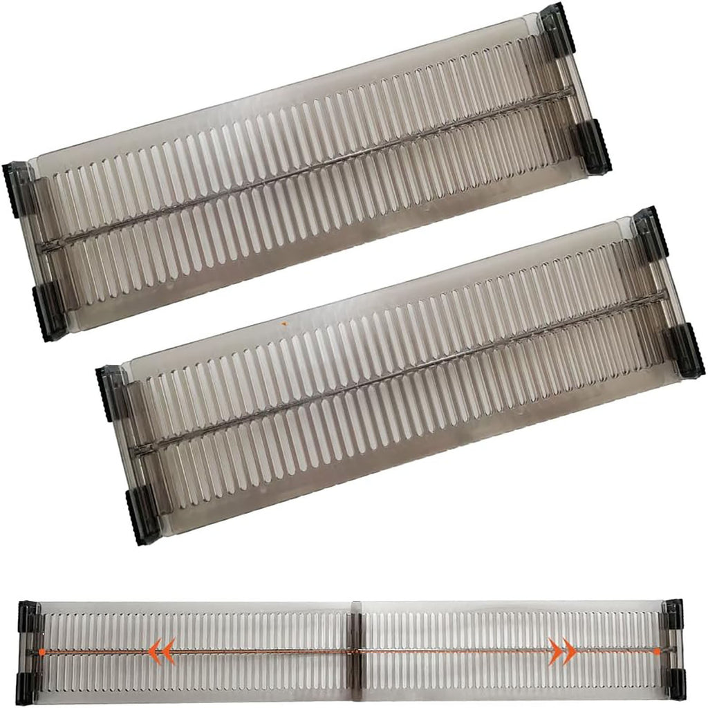 2 Pack Expandable Drawer Dividers – Adjustable Storage Organizer for Kitchen, Closet and Home Drawers