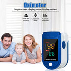 Fingertip Pulse Oximeter – Blood Oxygen Saturation (SpO2) & Heart Rate Monitor
