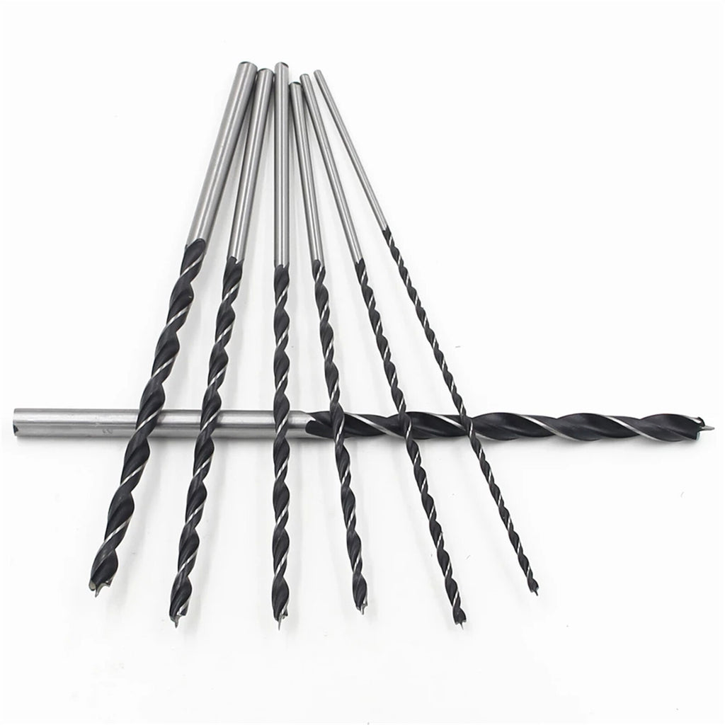 7PCS 300MM Extra Long Wood Drill Bit Set - Brad Point Woodworking Bits 4 5 6 7 8 10 12mm
