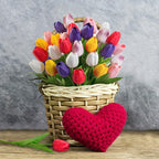 10pcs Artificial Tulip Flowers Bouquet | Realistic PU Faux Tulips for Home Wedding Decor