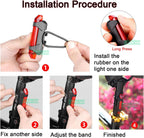 2PCS USB Rechargeable LED Bike Tail Lights Waterproof Bicycle Rear Safety Lights