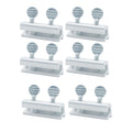 12 Pack Sliding Window Door Safety Locks - Aluminium Security Child Safety Stops Silver