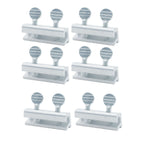 12 Pack Sliding Window Door Safety Locks - Aluminium Security Child Safety Stops Silver