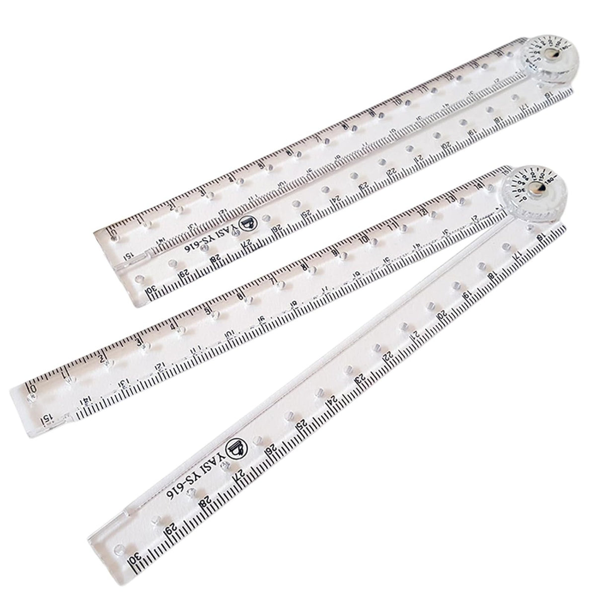 Wooden Writing Pencils And Foldable Straight Ruler Kit For School Daily‑use