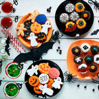 6PCS Halloween Silicone Mould Ghost Pumpkin Bat Skull DIY Resin Candle Craft Mold