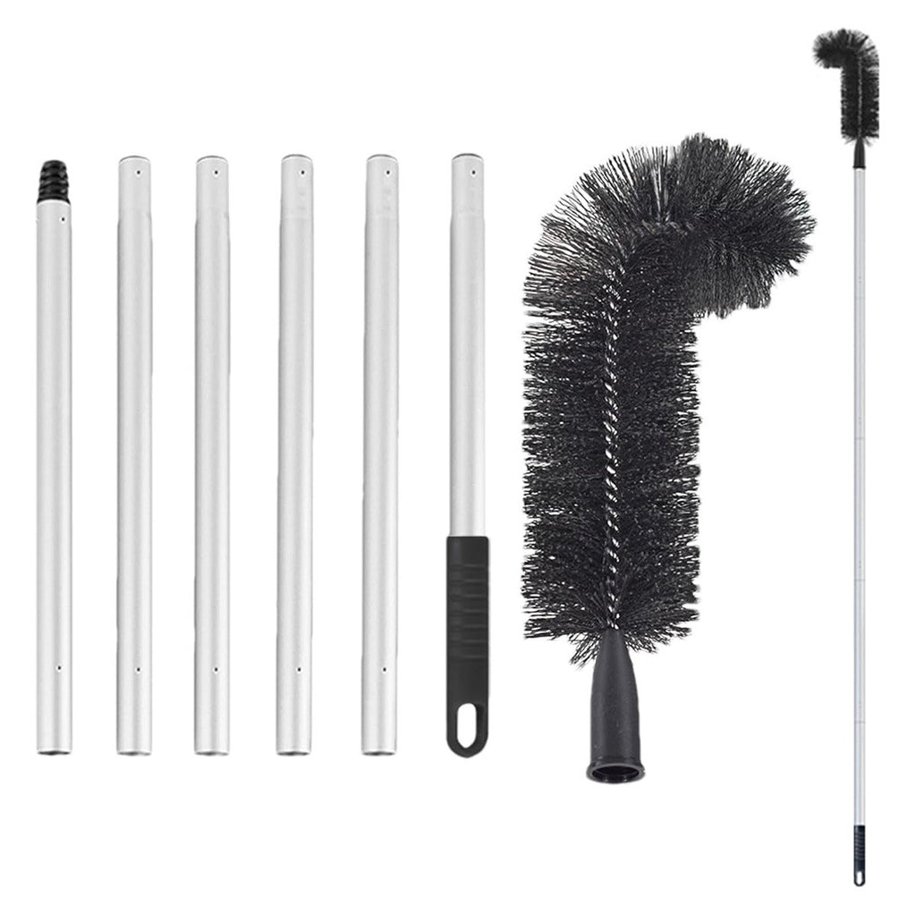 2PCS Gutter Cleaning Brush with Extendable Pole 208cm – Roof Gutter Cleaning Tool