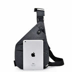 Men’s Anti Theft Travel Shoulder Bag - Waterproof Portable Chest Sling Pocket Bag
