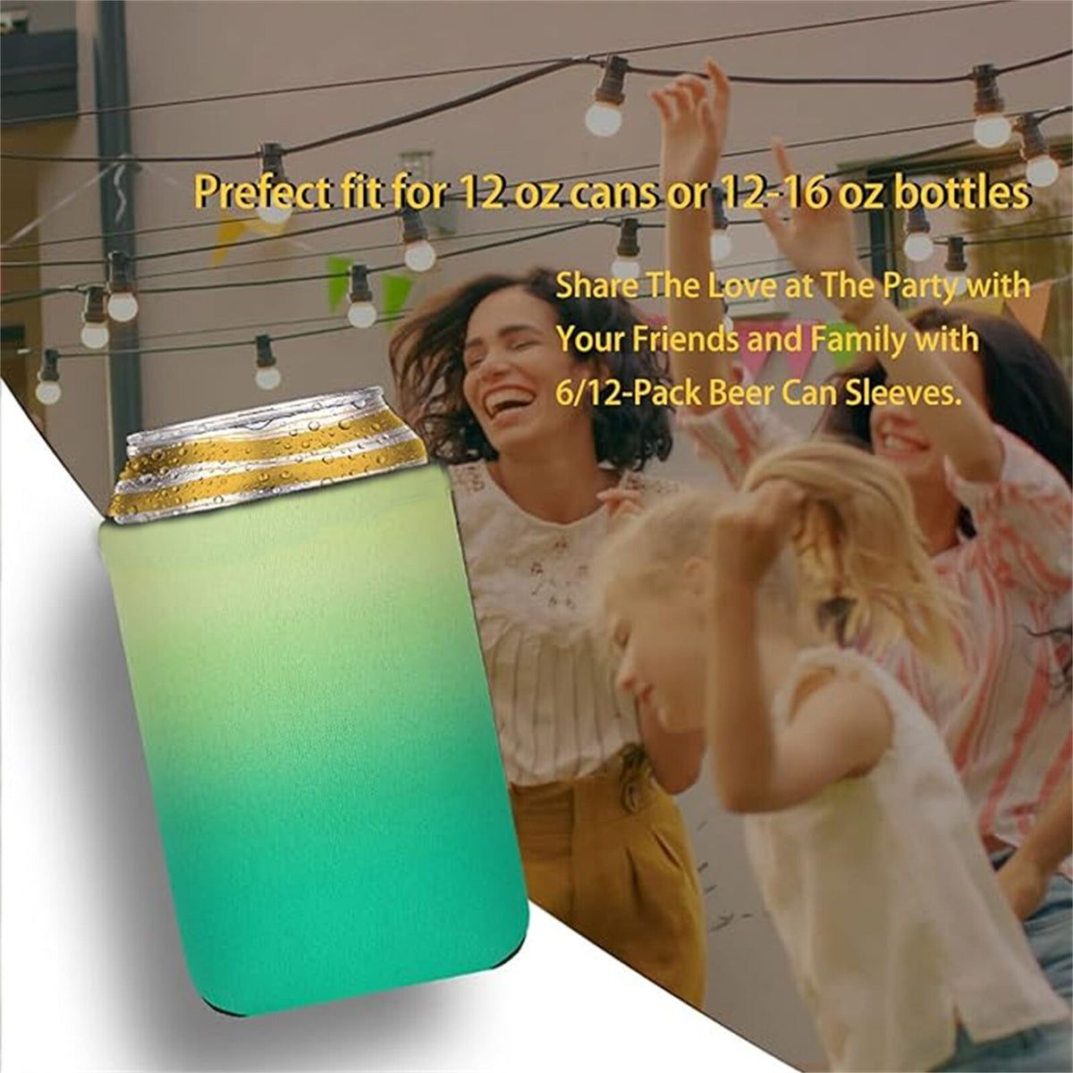 8-32PCS Slim Can Cooler Sleeves Neoprene Drink Can Cup Covers Assorted Colours