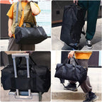 Large Travel Storage Gym Weekender Duffle Bag - Carry On Shoulder Sports Bag with Shoe Compartment