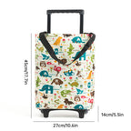 Foldable Shopping Trolley Cart with Wheels Aluminium Grocery Bag Retractable Handle