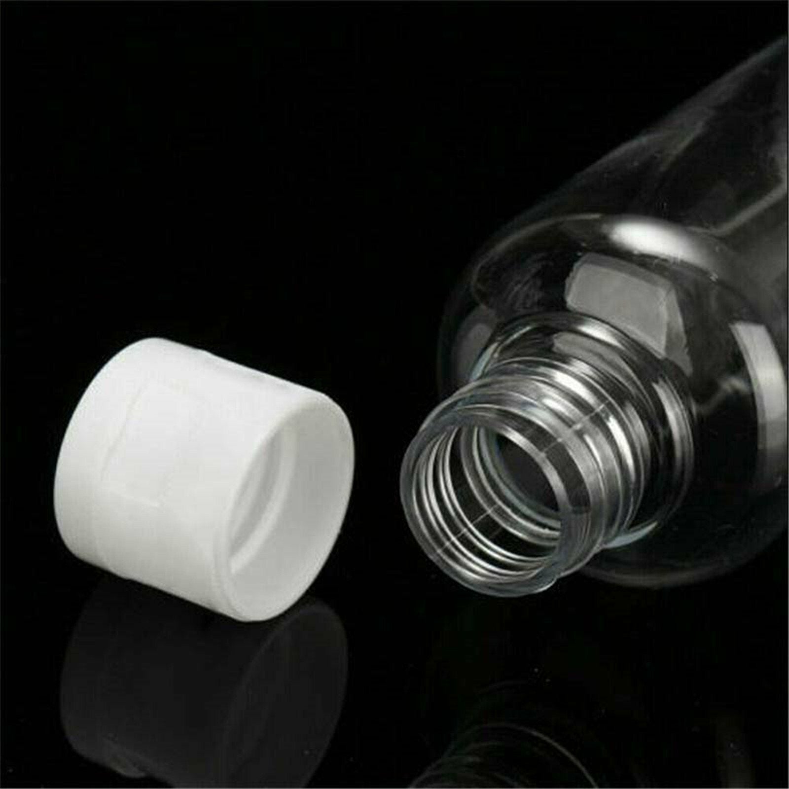 10pcs 50ml Refillable Travel Bottles | Clear PET Squeeze Cosmetic Lotion Containers