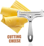 4PCS Adjustable Cheese Slicer Cutter - Reusable Non-Stick Cheese Grater Tool for Kitchen
