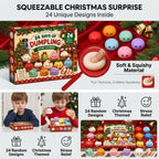Squeezable Christmas surprise advent calendar – 24 unique dumpling designs inside