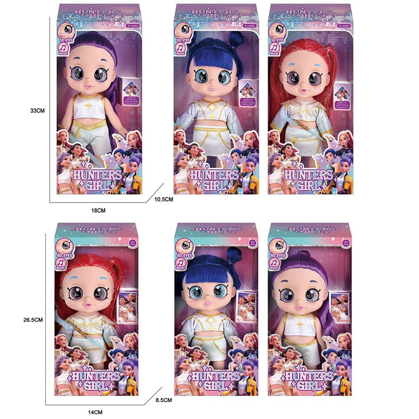 Big eye doll box sizes: 13 inch box 33 x 18 x 10.5 cm and 10 inch box 26.5 x 14 x 8.5 cm