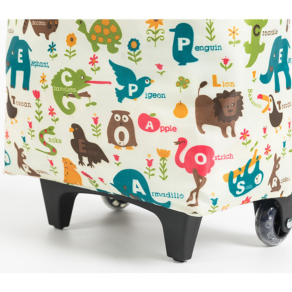 Foldable Shopping Trolley Cart with Wheels Aluminium Grocery Bag Retractable Handle