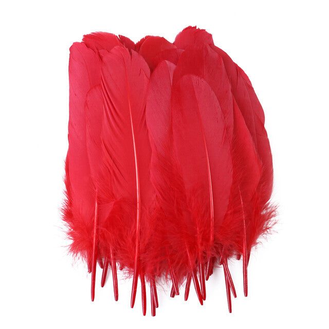 200pcs Natural Goose Feathers 6-12cm – Craft, Millinery, Wedding & DIY Decoration (11 Colours)
