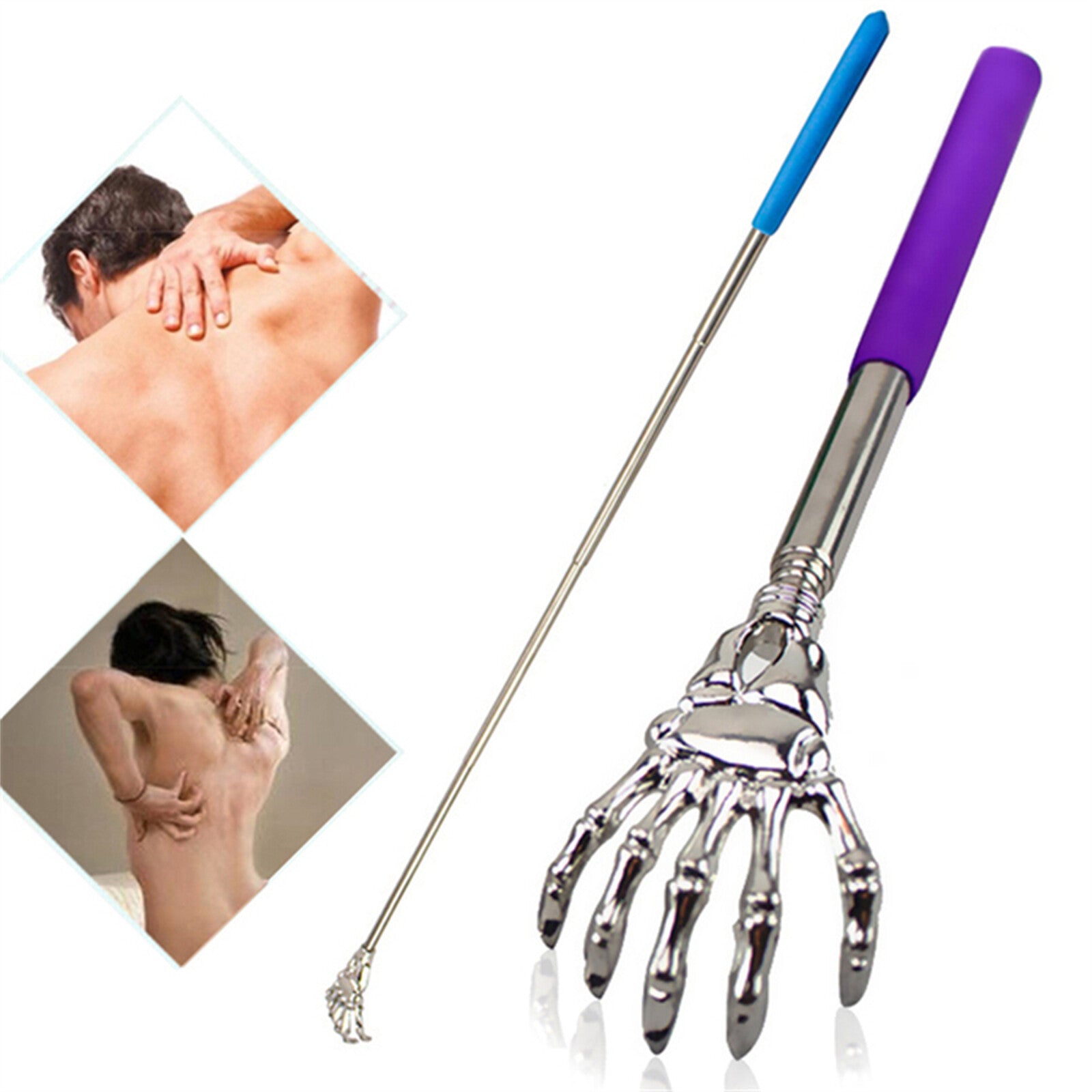 Extendable Back Scratcher Telescopic Metal Claw Massager (8–22 Inch)