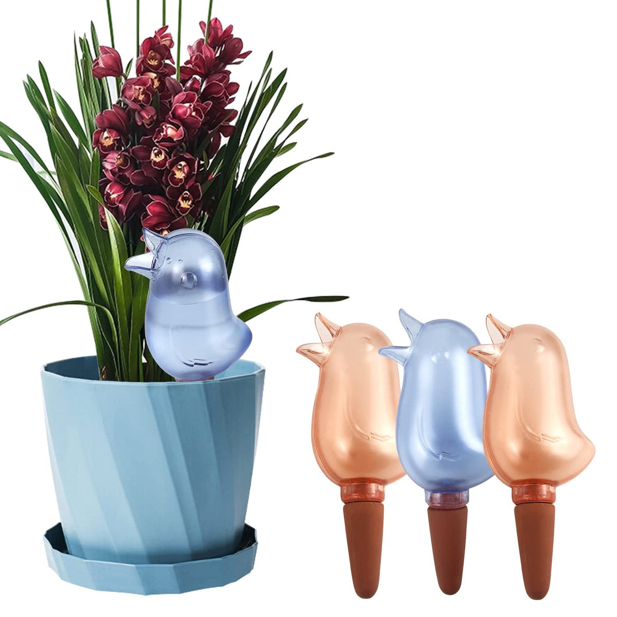Bird Plant Waterer Watering Bulb Stake Garden Flower Pot Irrigation Accessory
