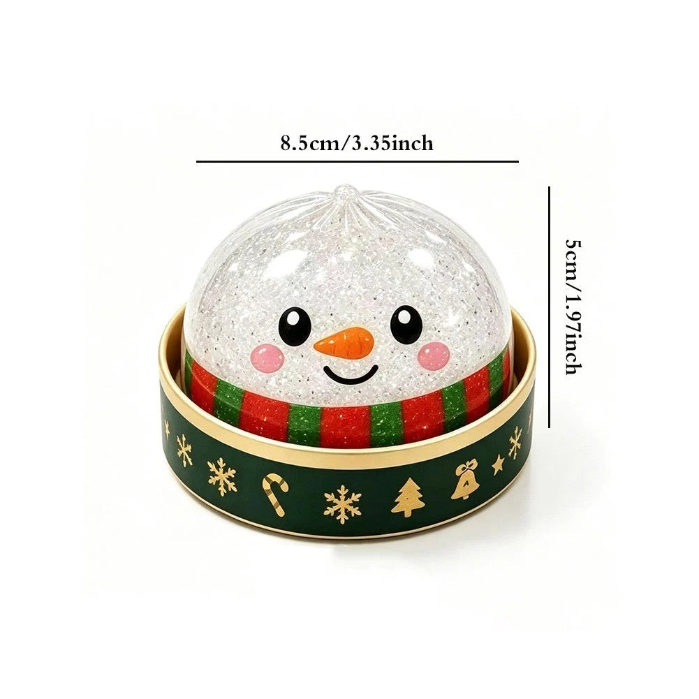 Christmas squishy toy size about 8.5 cm wide and 5 cm tall