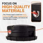 2pcs Speed Feed Trimmer Head 4.5" | Universal Bump Feed Line Head for Brush Cutter