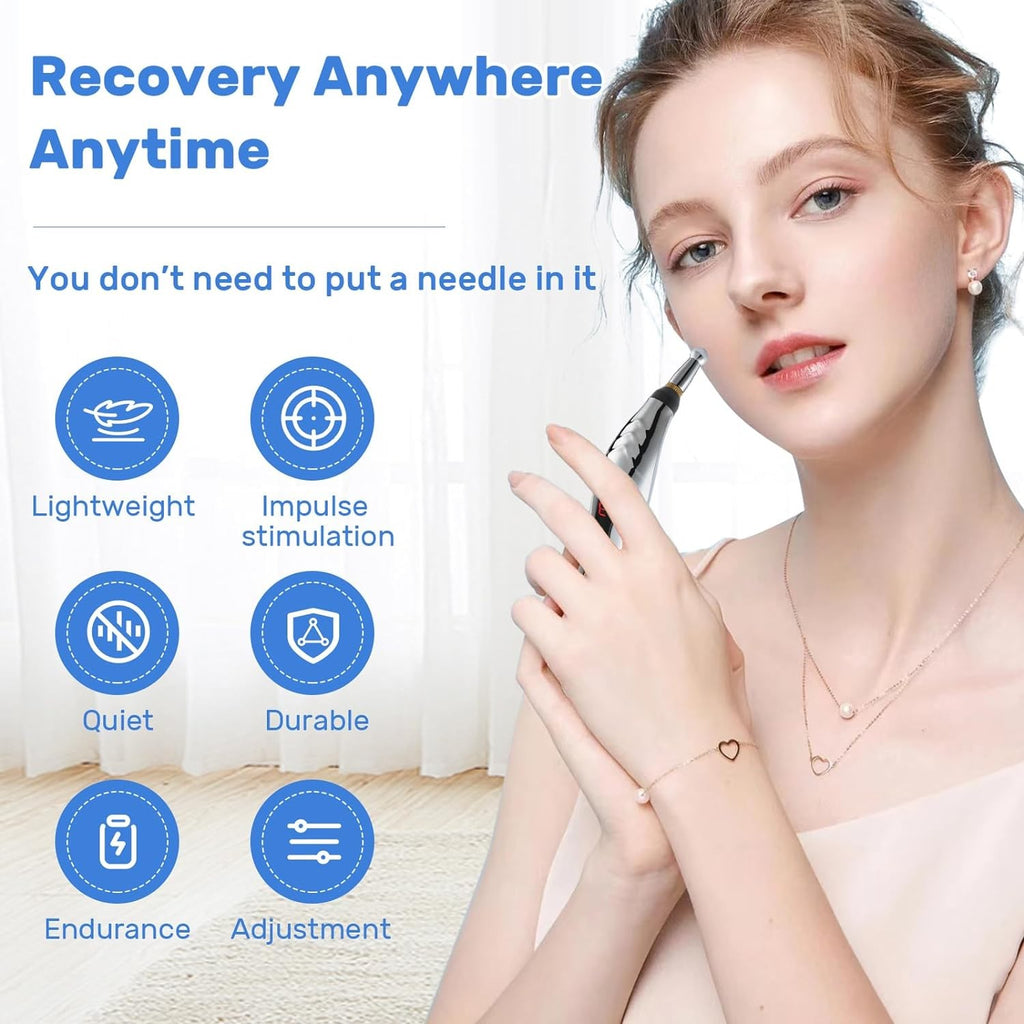 Electronic Acupuncture Massage Pen Pulse Therapy Pain Relief Acupoint Meridian Massager