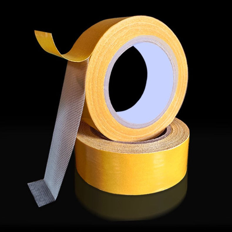 2 Rolls Heavy Duty Double Sided Fabric Tape 2 Inch × 16.4FT Clear Mounting Tape