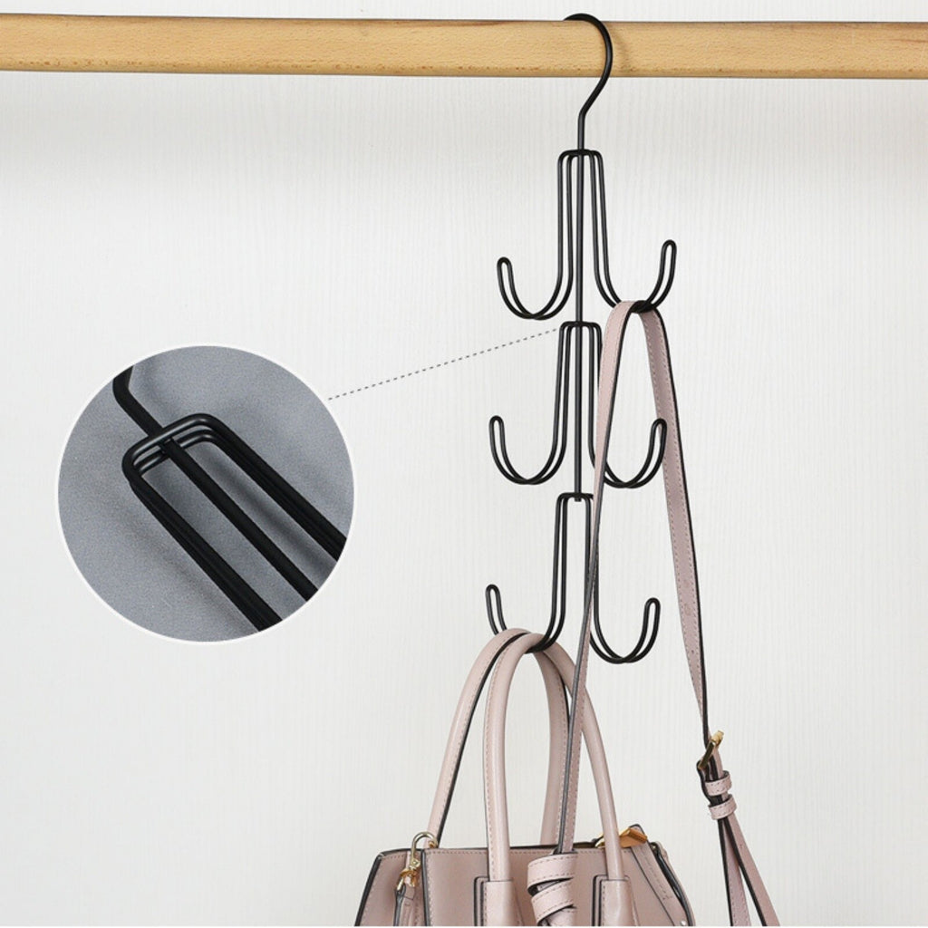 2PCS Multi-Layer Clothes Hanger Hook – Space Saving Closet Organizer for Bags & Clothes