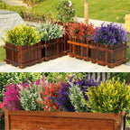 30PCS Artificial Lavender Flowers – UV Resistant Outdoor Faux Plants Garden Decor