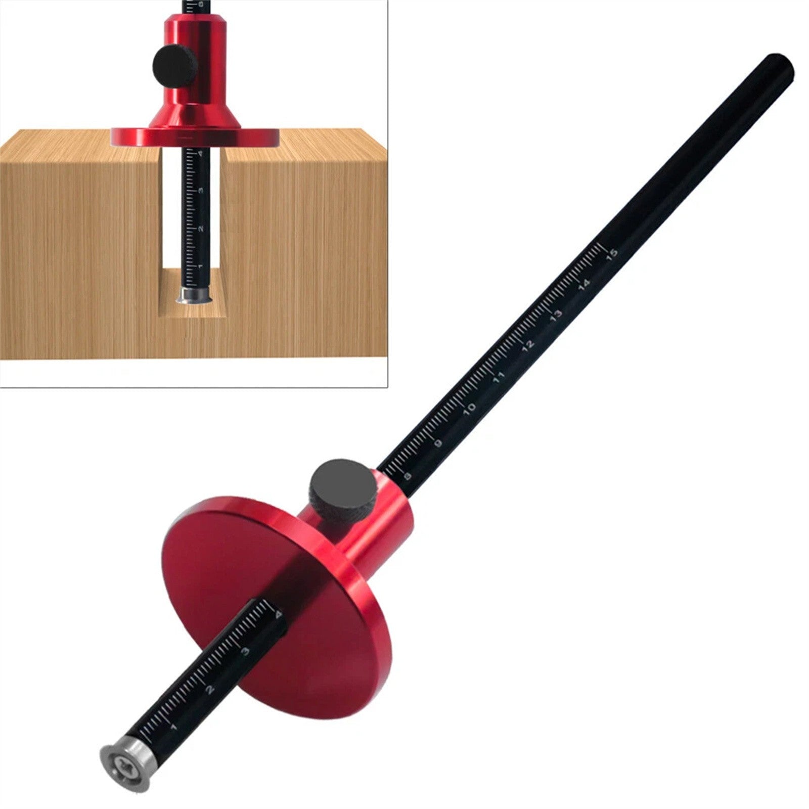 Wheel Marking Gauge Woodworking Scriber | Aluminum Alloy Precision Wood Scribe Tool