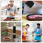 Electric Salt and Pepper Grinder – Battery Powered Spice Mill with Adjustable Coarseness (1 or 2 Pack)