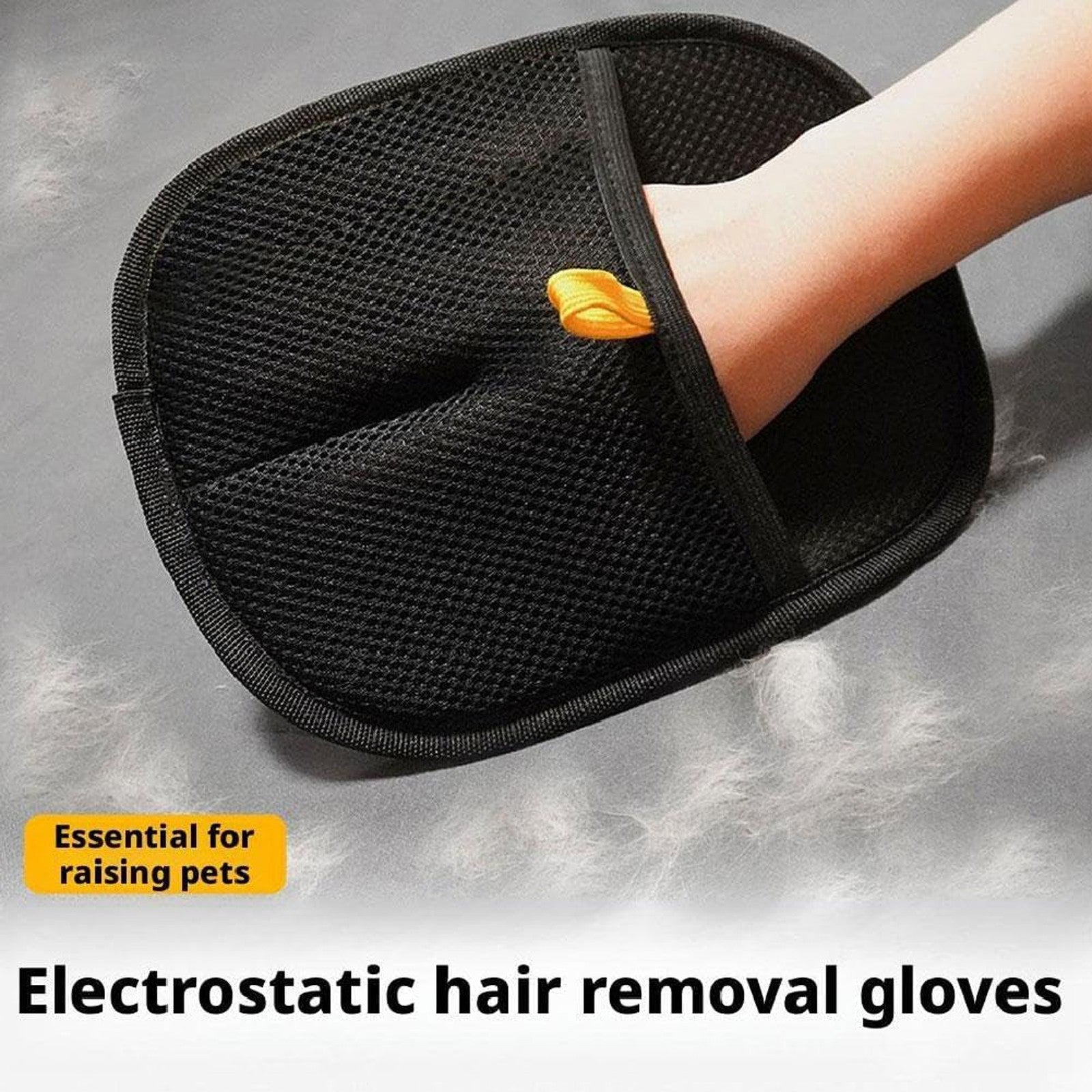 2pcs Pet Grooming Gloves & Fur Remover Scraper | Cat & Dog Hair Massage Brush Set