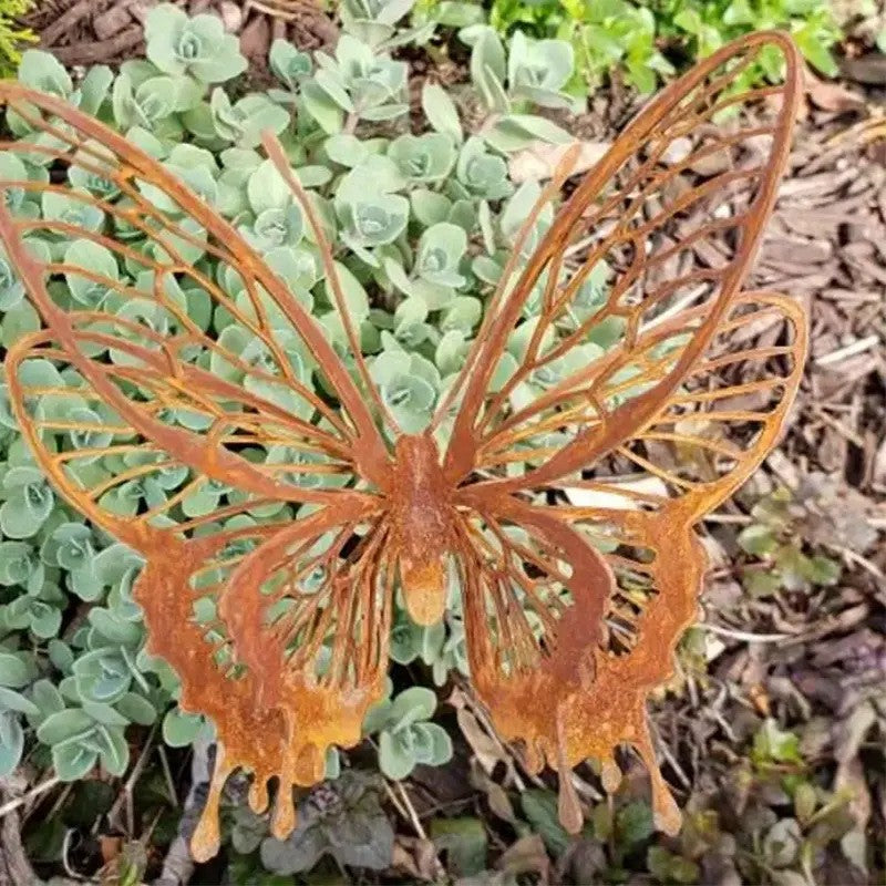 Metal Butterfly Wall Art – Garden Butterfly Wall Decor Outdoor Yard Sculpture