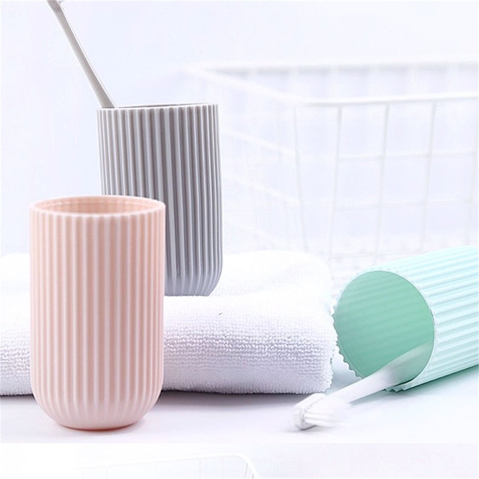 Portable Toothbrush Holder Case Travel Toothpaste Storage Box Bathroom Organizer