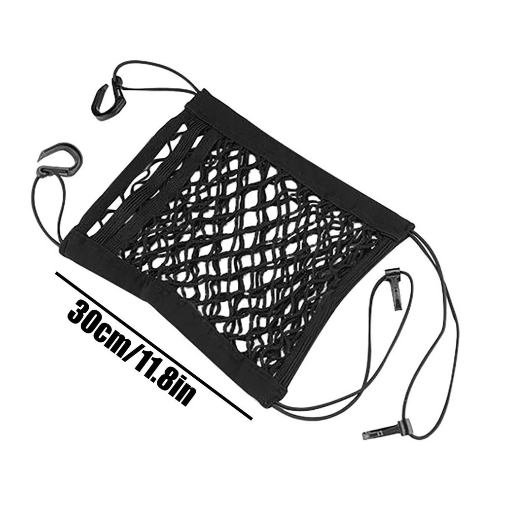 5pcs Car Seat Storage Net Mesh Organizer | Elastic Backseat Barrier Cargo Pocket