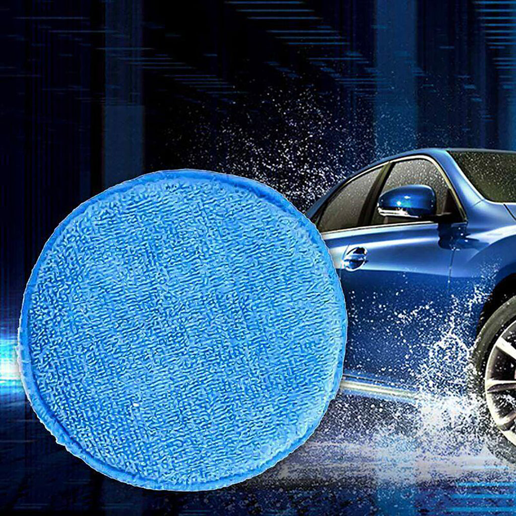 50PCS Car Ceramic Coating Sponge Applicator Pads - Blue Microfibre Nano Wax Polish Pads