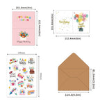 Birthday Greeting Cards Set With Envelopes Colorful DIY Birthday Wish Cards AU