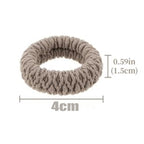 20X Women Braided Elastic Hair Bands High Stretch Ponytail Holder Thickened Ties
