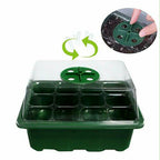 20 Sets 12-Cell Seed Starter Tray Kit with Plant Labels | Seedling Propagation Grow Box