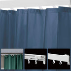 500PCS Curtain Glide Hooks 28mm - Plastic Rail Runner Rings for Curtains and Drapes