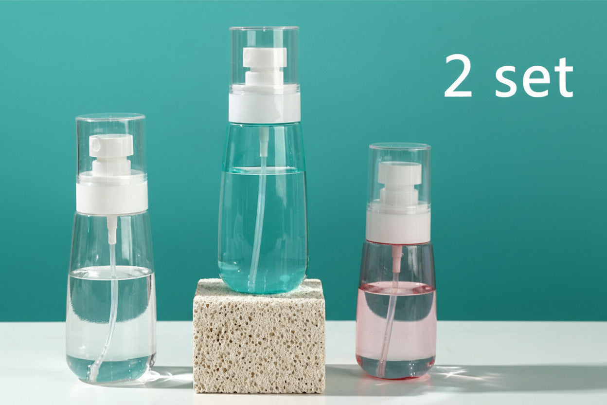 3/6pcs Refillable Perfume Atomiser Spray Bottles 60ml | Travel Pump Dispenser Set