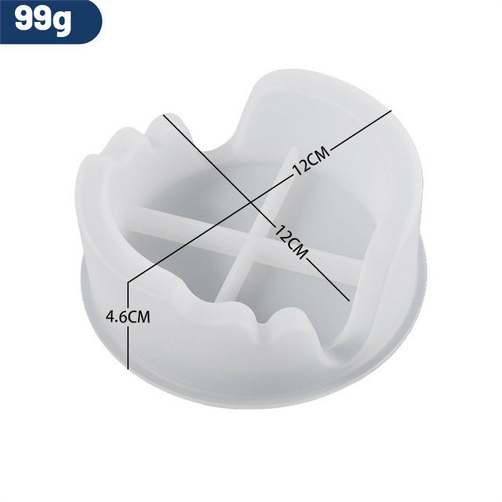3PCS Flower Silicone Coaster Mold Set - Resin Casting Epoxy Coaster Moulds with Holder